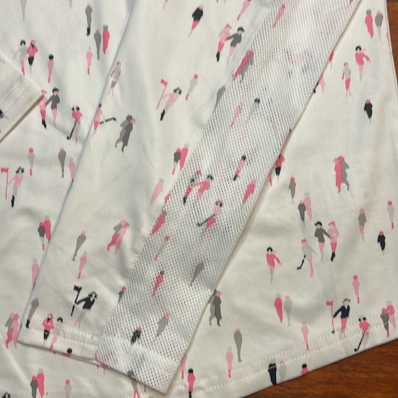 Sansoleil Solcool  1/2 Zip Mesh Sleeve Golfers Top - Picture 3 of 3